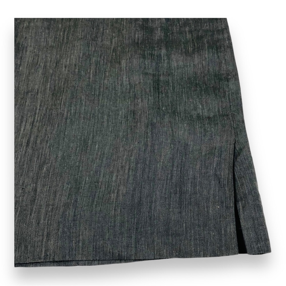 Akris Punto Linen Brown Pencil Skirt - Picture 5 of 12